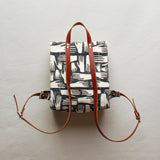 Hands Block Print Small Backpack