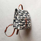 Hands Block Print Small Backpack