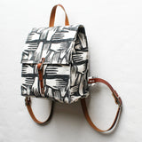 Hands Block Print Small Backpack