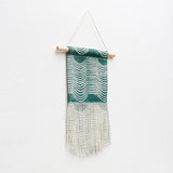 Small Wave Wall Hanging in Green
