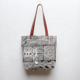 Patchwork Block Print Tote Bag
