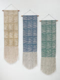 Semi Circle Shift Block Print Fringe Wall Hanging