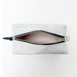 Mint and Taupe Stripe Dopp Kit