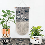 Medium Patchwork Wall Hanging in Black