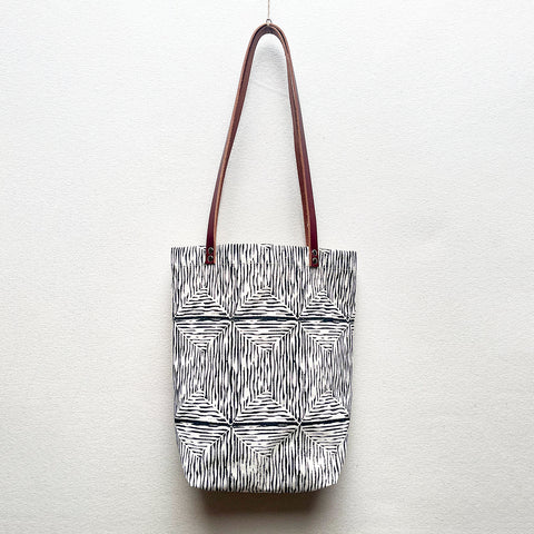Plank Block Print Small Tote Bag