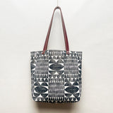 Tunnel Block Print Tote Bag