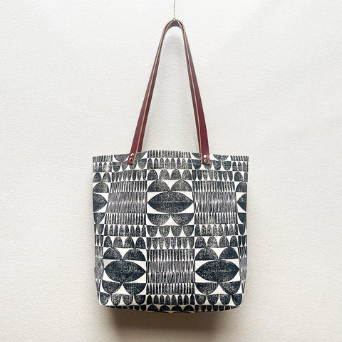 Tunnel Block Print Tote Bag