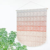Gradient Wave Wall Hanging in Grey to Orange