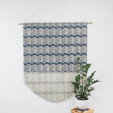 Large Wave Wall Hanging in Blue