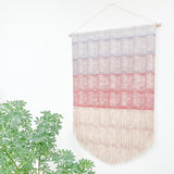 Gradient Wave Wall Hanging in Lavender to Red