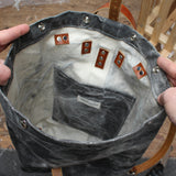 Black Marble Large Backpack