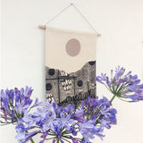 Black Patchwork Landscape Wall Hanging
