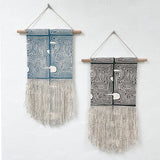 Small Con Geo Wall Hanging in Black or Blue