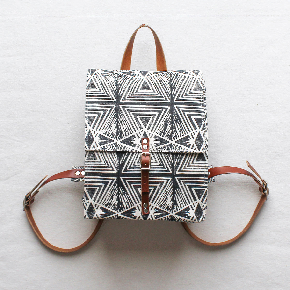 evil mini backpack Evil Eye Block Print Small Backpack – Julia Canright