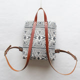 Evil Eye Block Print Small Backpack