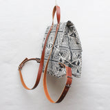 Evil Eye Block Print Small Backpack