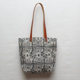 Evil Eye Block Print Tote Bag