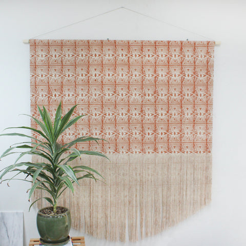 Large Evil Eye Wall Hanging in Yellow or Burnt Orange