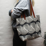 Flood Block Print Tote Bag