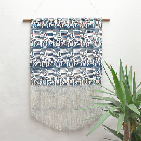 Large Flood Wall Hanging in Blue