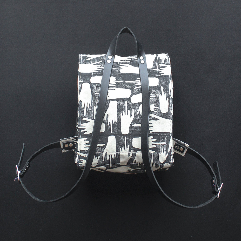 FU Block Print Small Backpack – Julia Canright display picture 3