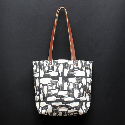 FU Block Print Tote Bag