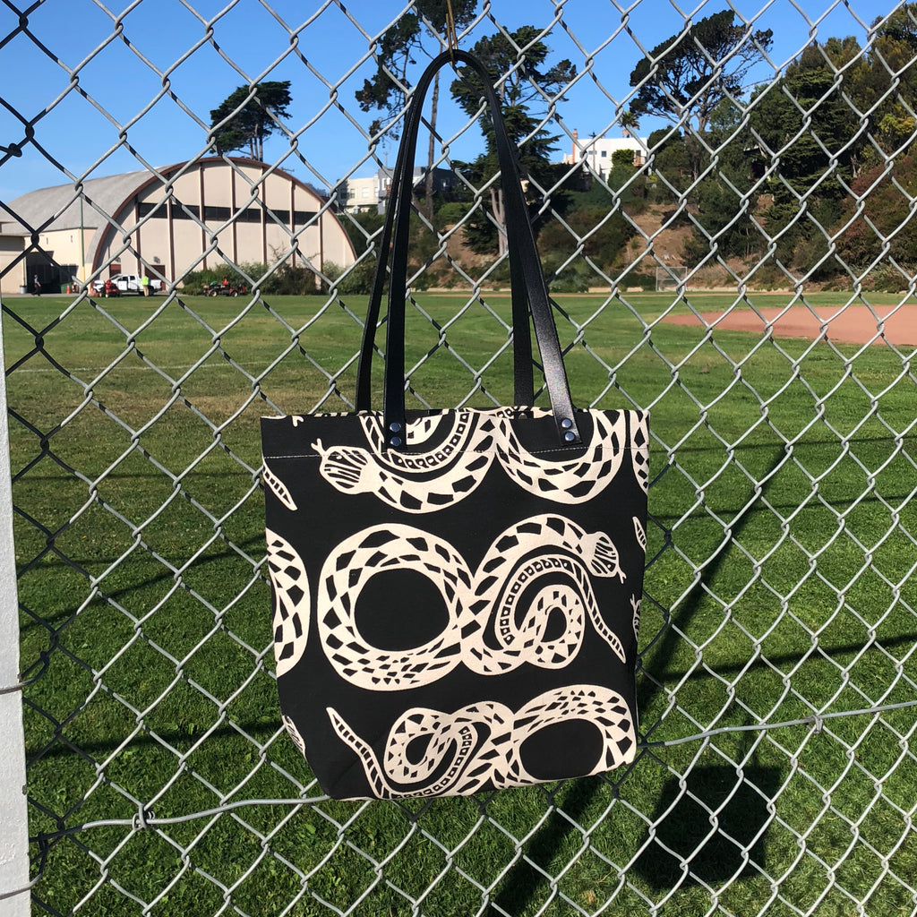 Snake Screen Print Canvas Tote Bag – Julia Canright