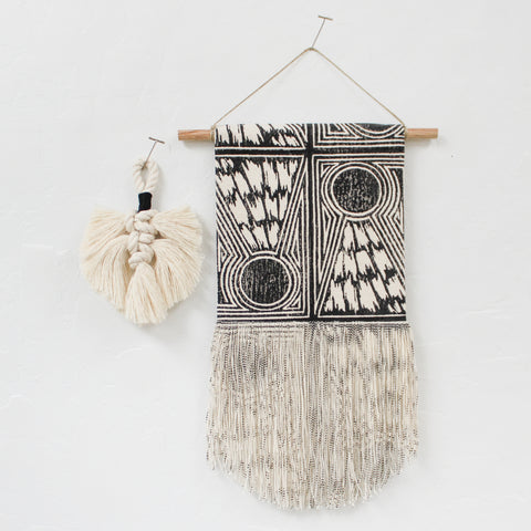 Small Knotted Wall Hanging with Black + Wall Hanging Combo