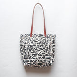 Little Shapes Block Print Tote Bag