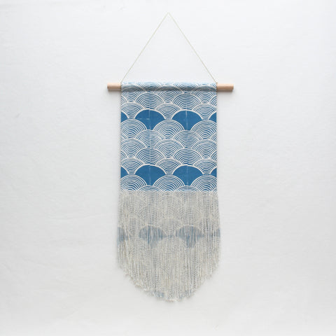 Medium Scallop Wall Hanging in Blue