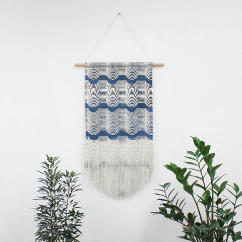 Medium/Large Wave Wall Hanging in Blue