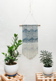 Medium Wave Wall Hanging in Blue
