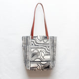 Nouveau Block Print Tote Bag