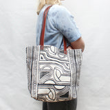 Nouveau Block Print Tote Bag