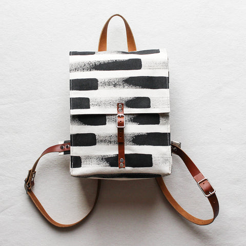 Painted Stripe Small Backpack