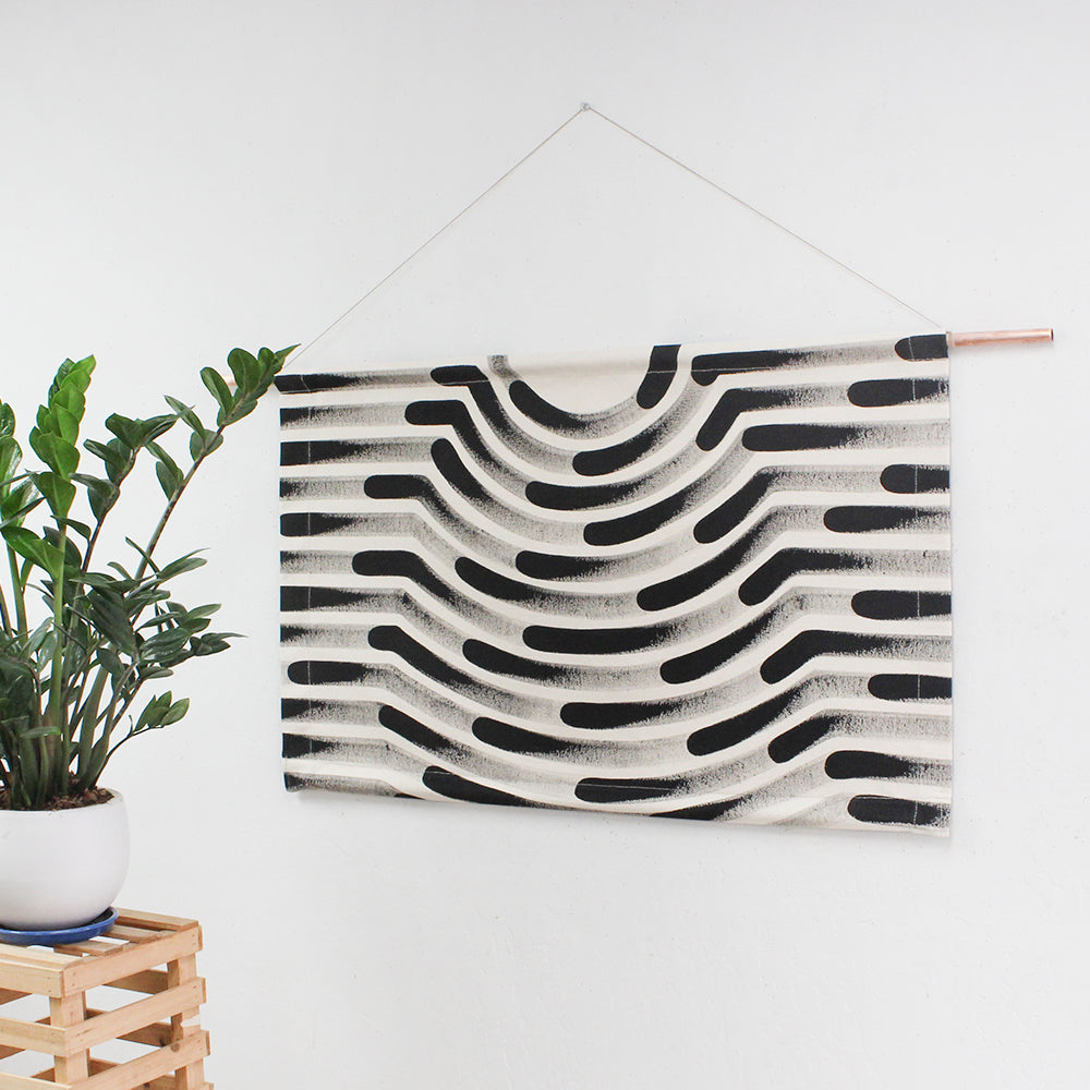 Painted Stripe Faux Headboard Wall Hanging – Julia Canright