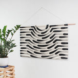 Painted Stripe Faux Headboard Wall Hanging