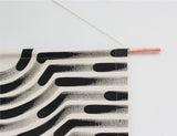 Painted Stripe Faux Headboard Wall Hanging