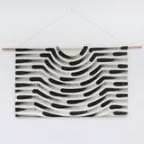 Painted Stripe Faux Headboard Wall Hanging