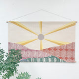 Rays with Mountain Landscape Wall Hanging