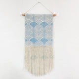 Medium Scallop Wall Hanging in Light Blue