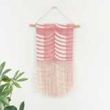 Small Thick Thin Wall Hanging in Pink