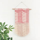 Small Thick Thin Wall Hanging in Pink