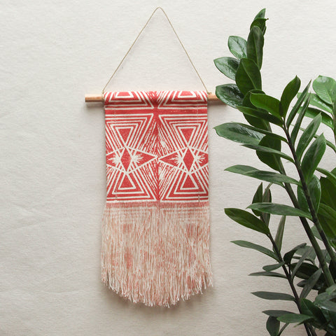 Small Evil Wall Hanging in Pink