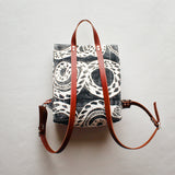 Snake Block Print Small Backpack