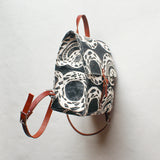 Snake Block Print Small Backpack