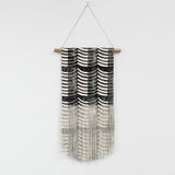 Medium Thick Thin Wave Wall Hanging in Black