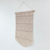 Pathway Block Print Wall Hanging in Taupe