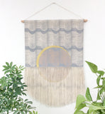 Grey Wave Eclipse Wall Hanging