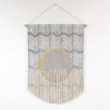 Grey Wave Eclipse Wall Hanging